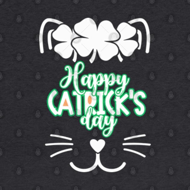 Happy St Catrick's Day | Cute Cat Face by WebStarCreative